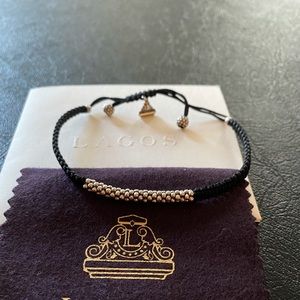 LAGOS bracelet on black cord